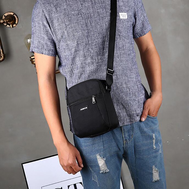 Bolso Bandolera De Lona Para Hombre