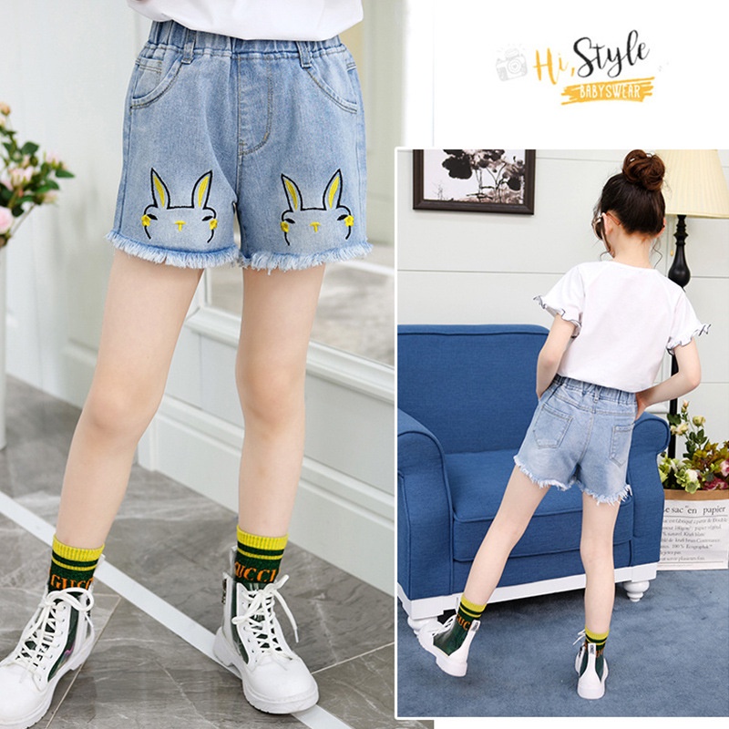 Pantalones Cortos De Mezclilla Para Nina 2 12 Anos Shopee Colombia