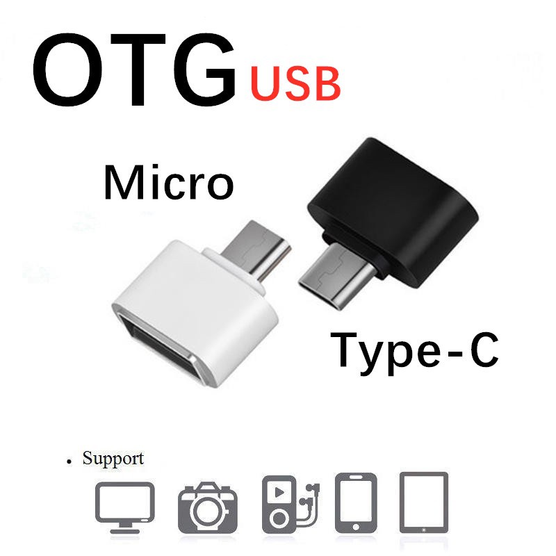 Adaptador Micro USB Tipo C Portátil 2.0 Convertidor OTG Para Teléfono  Android