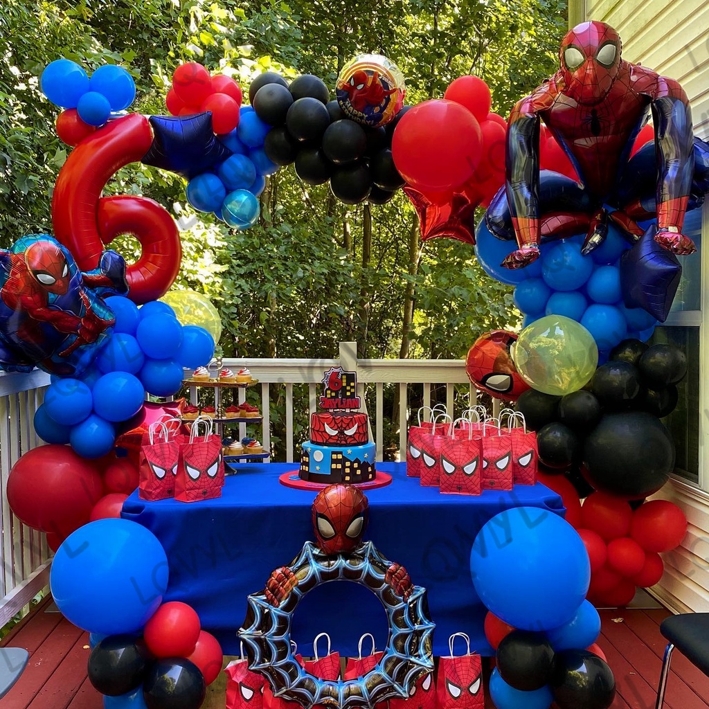 Paquete De 90 Globos Temáticos De Los Vengadores Spiderman Conjunto De  Marvel Heroes Para Niños Fiesta De Cumpleaños Bebé Ducha Decoración Juguete  Regalos
