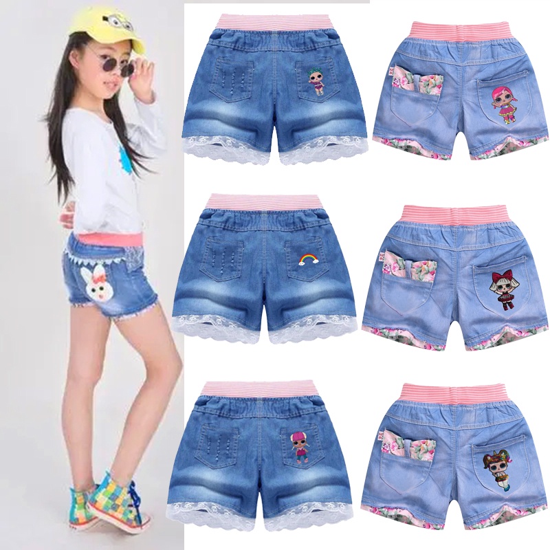 Shorts de best sale jeans para niñas