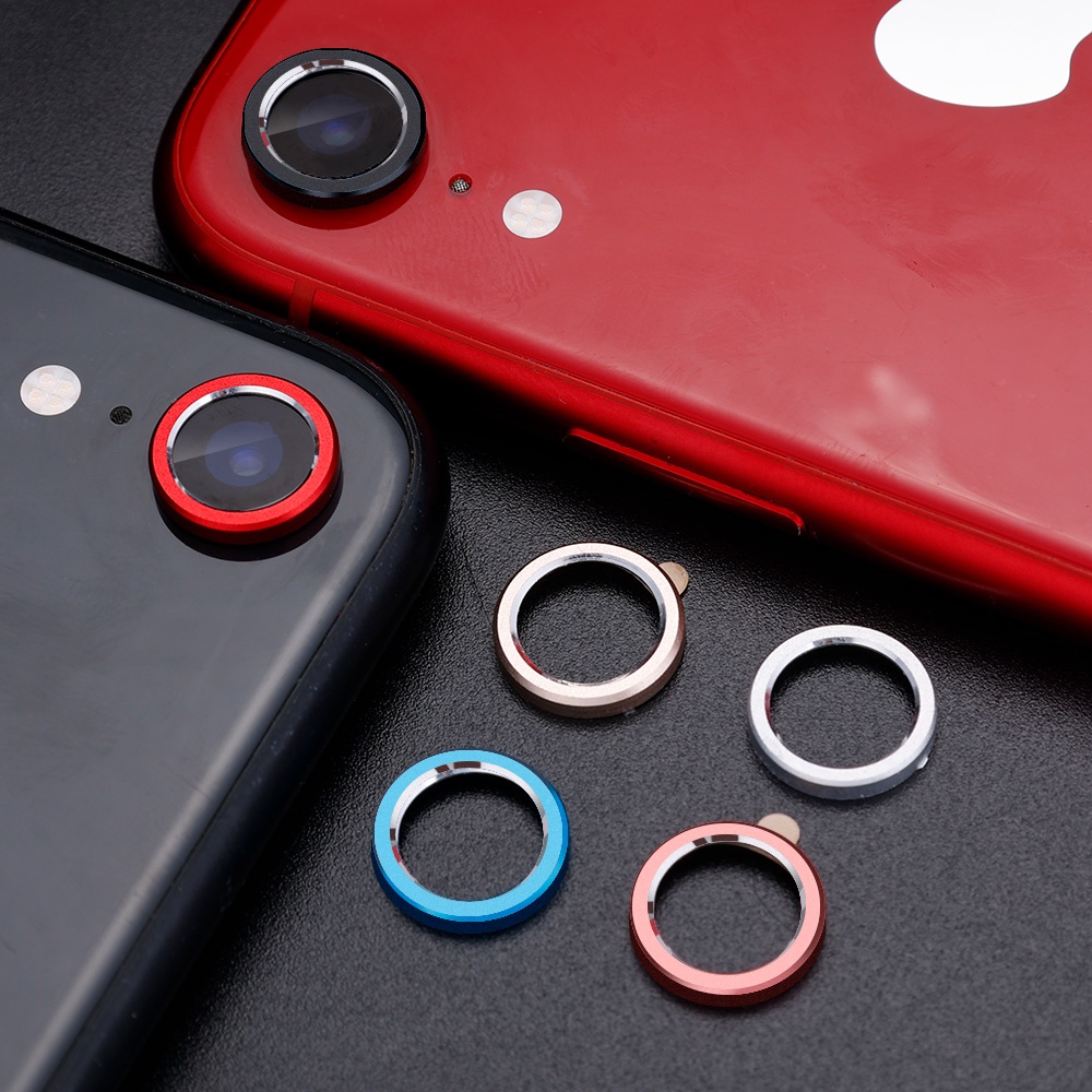 4 x Protector Pantalla Vidrio Templado para Lente de Camara iPhone