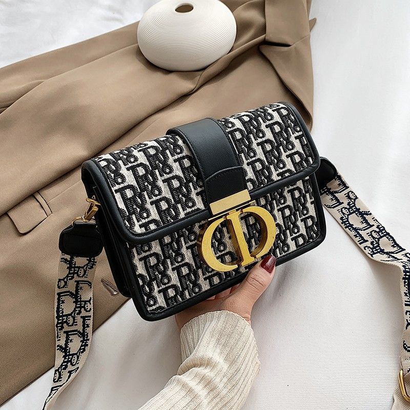 Dior Bolso De Las Mujeres 2022 Nueva Moda Bordado Peque o Cuadrado