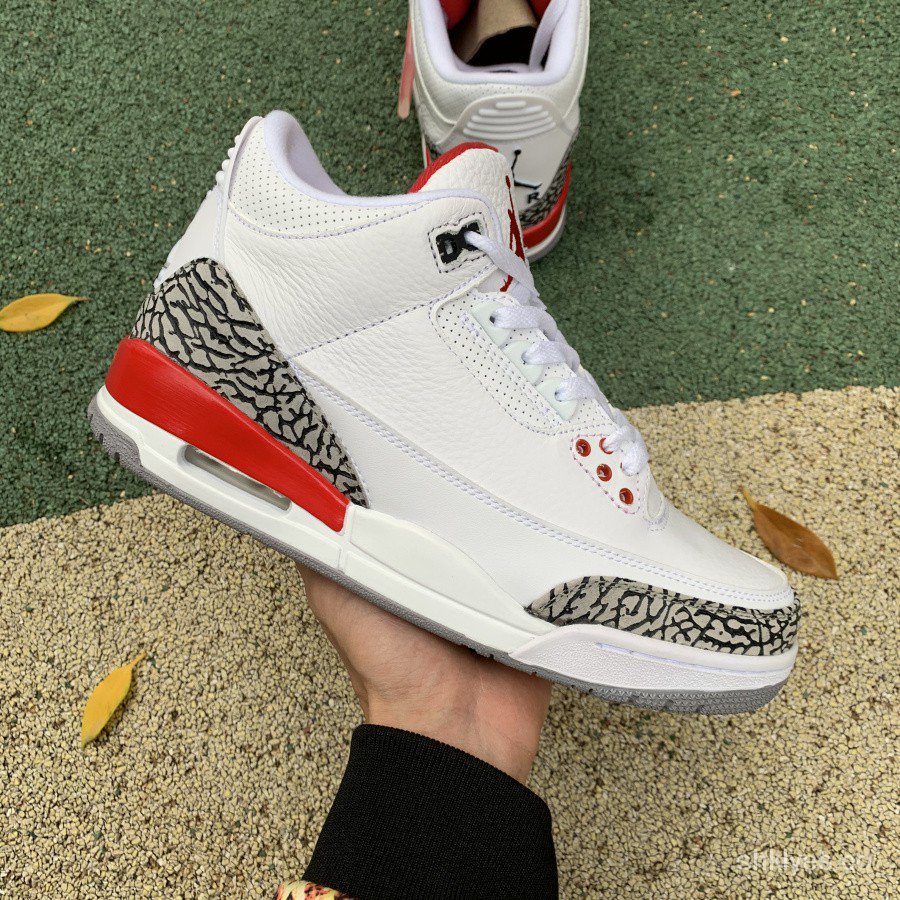 Jordan retro 3 blanco cheap y rojo