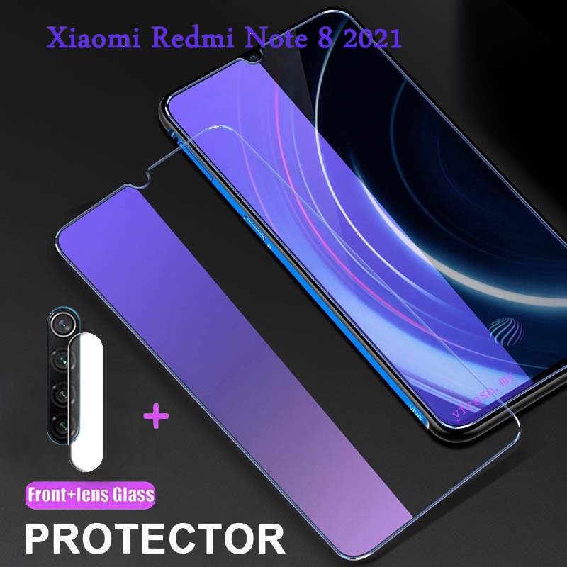 9H 3 en 1 Xiaomi Redmi Note 8 2021 vidrio templado Xiaomi Redmi Note 10 10s 8  Pro Max 5G Protector de pantalla Xiaomi F3 X3 M3 Pro película protectora