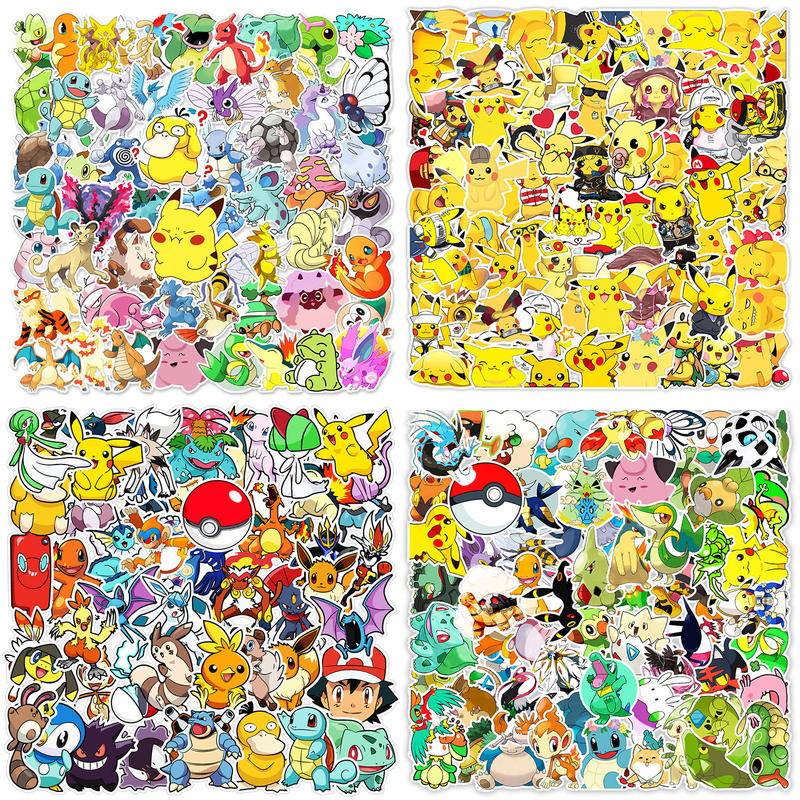 50 Uds Pokémon Anime Pegatinas Garabatos Lindos Parches - Temu