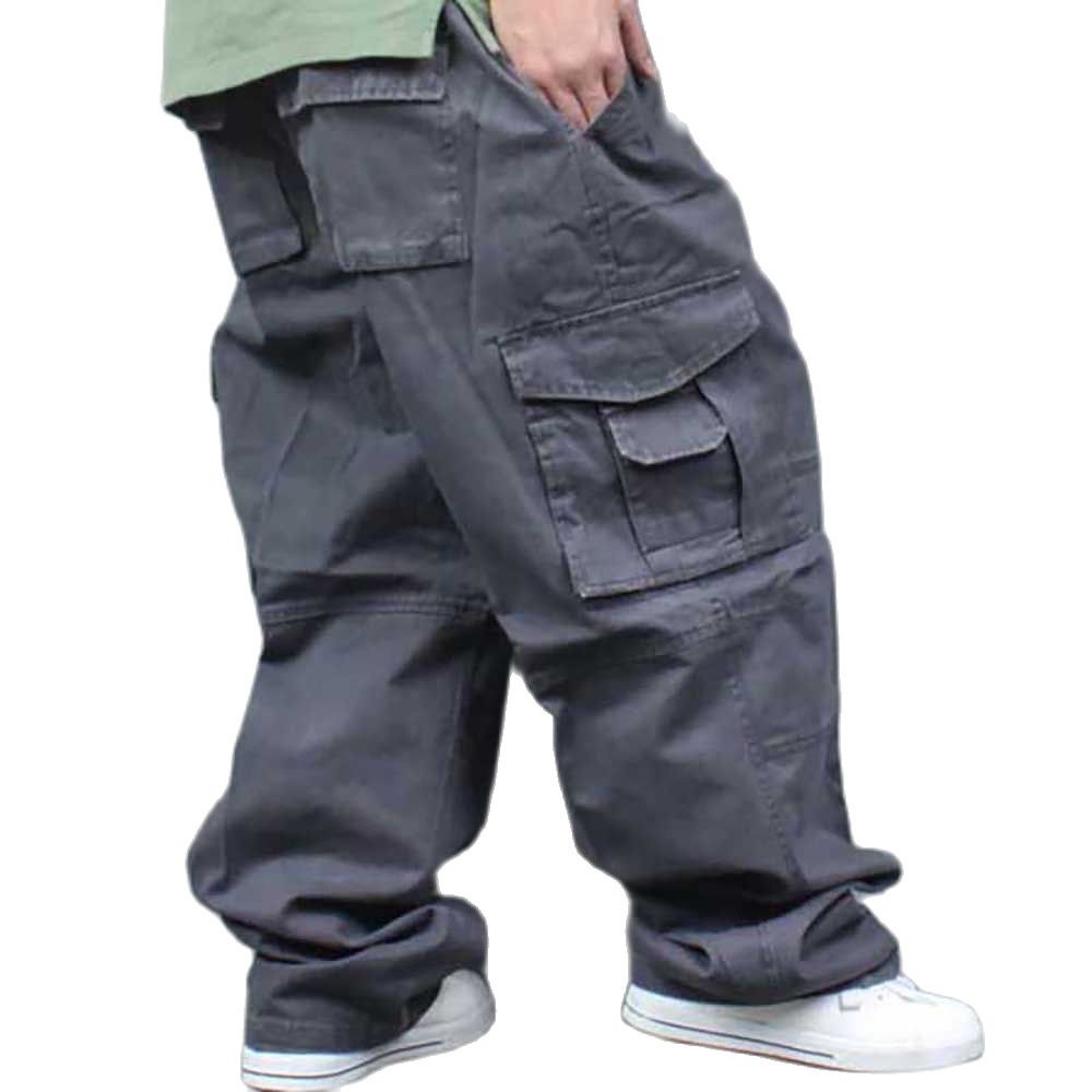 Pantalones Anchos Hombres Hip Hop Dril De Algodón De Los