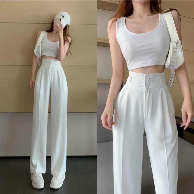 pantalón blanco mujer