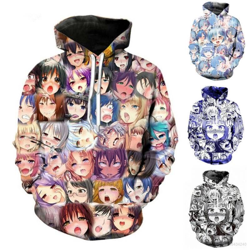 Sudadera Con Capucha YT3 Rem Alisister Para Hombre Y Mujer Ahegao