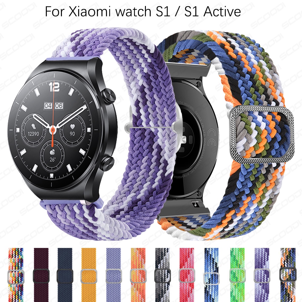 Correa De Nylon Trenzada Ajustable Para Xiaomi watch S1/S1 Active