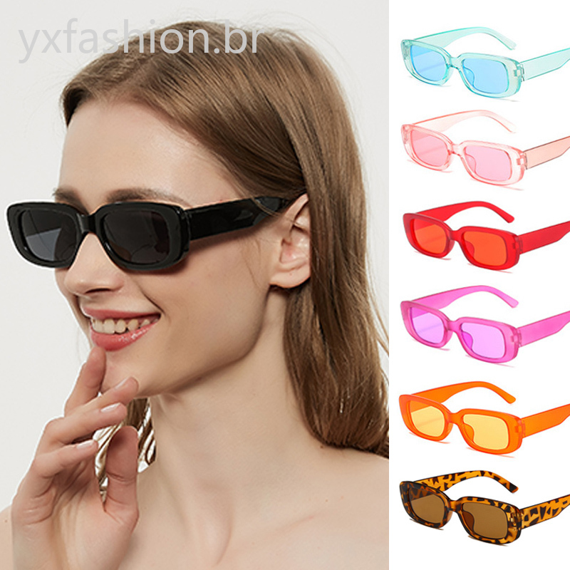 Women Sunglasses Gafas de Sol Lentes de Moda Mujeres Cuadrado Oculos  Transparent