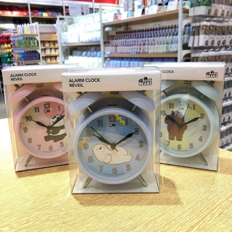 Nuevo We Bare Bears reloj despertador Miniso Miniso reloj