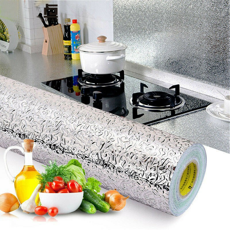 Ripley - PAPEL DE ALUMINIO COCINA PEGATINA AUTODEHSIVA IMPERMEABLE