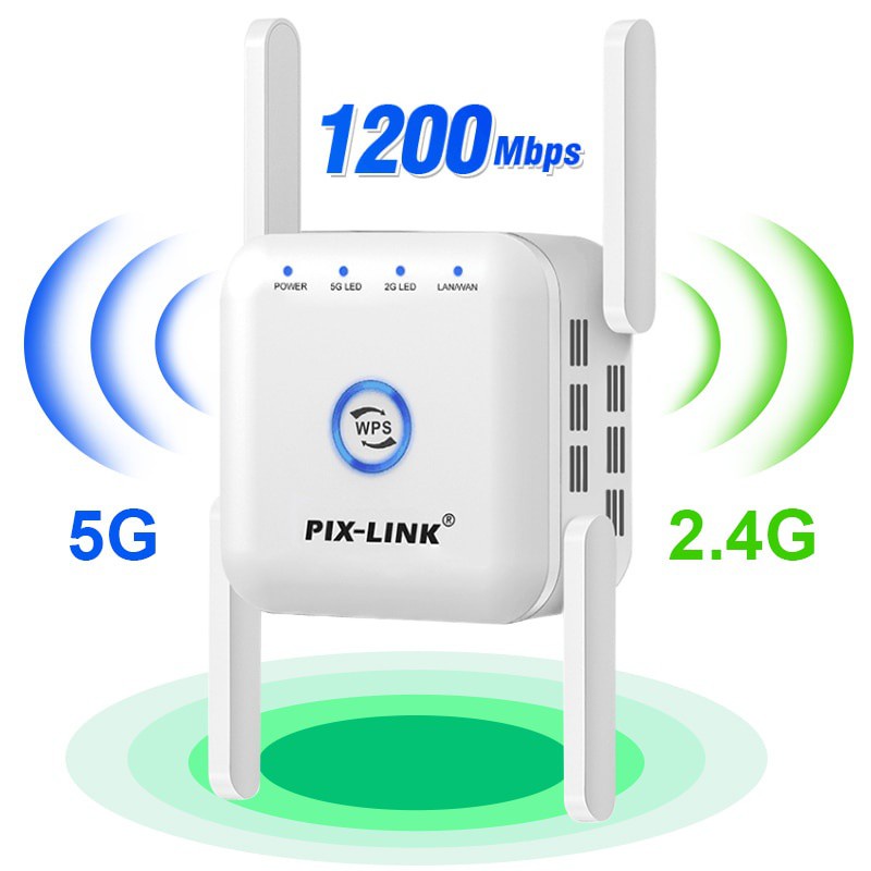 Repetidor De Señal Wifi Punto De Acceso 5g De 1200mbps