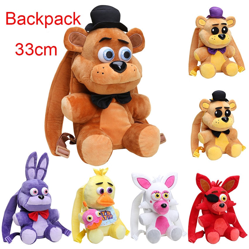 33CM fnaf Five Nights At Freddy s Mochila Fazbear Foxy bonnie