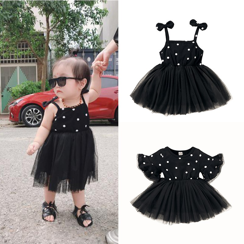 Vestido negro para niña hot sale