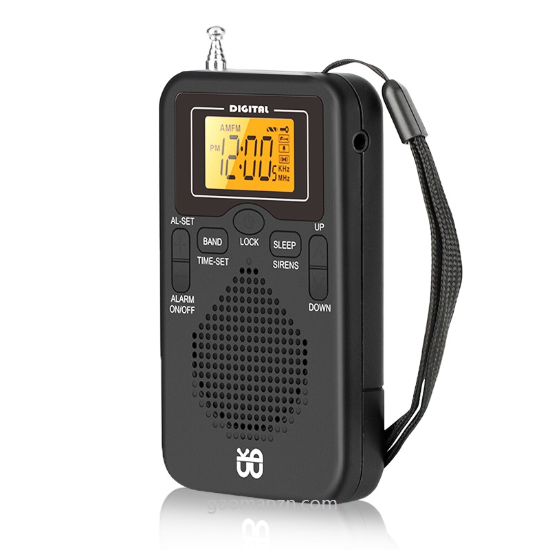 Radio portátil FM AM de doble banda estéreo, Mini receptor de Radio de  bolsillo con pantalla