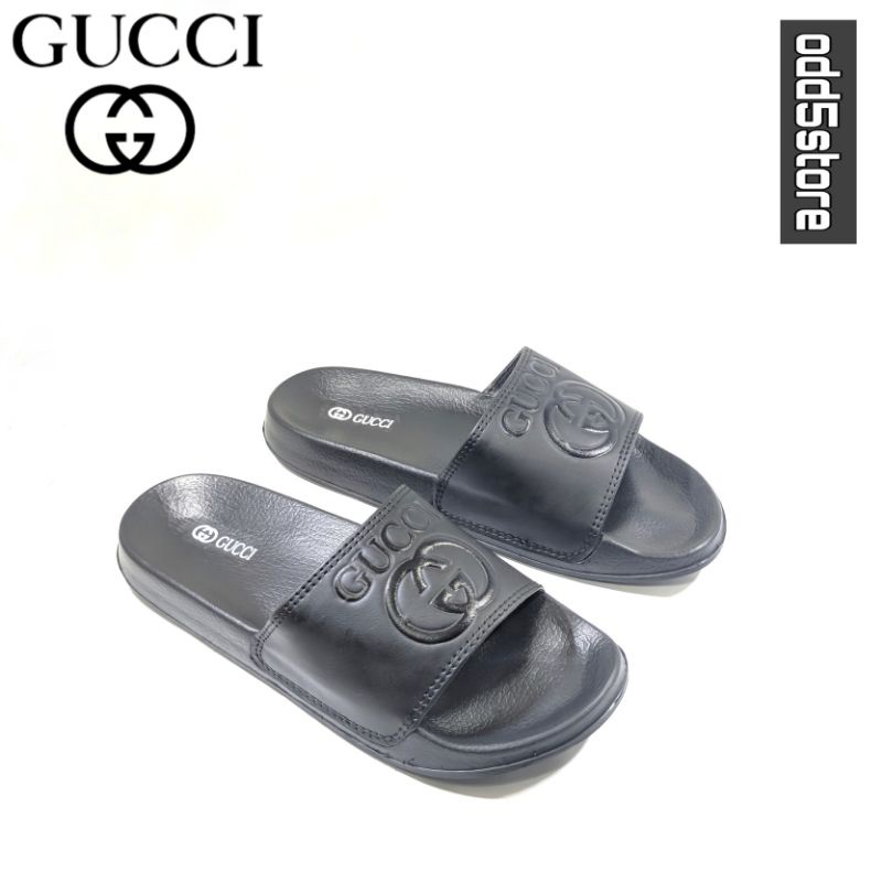 Chanclas gucci negras hot sale