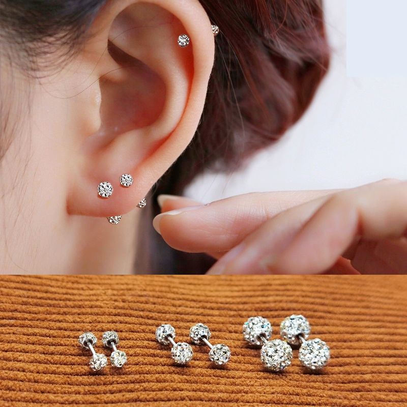 Pendientes Aretes de iman magneticos tipo piercing falso sin agujero, Mode  de Mujer