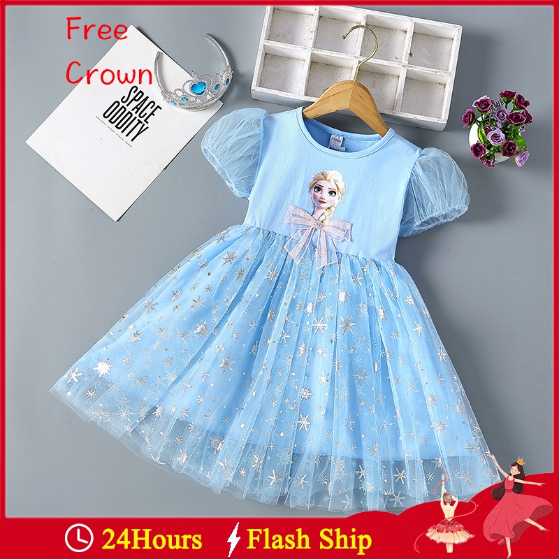 Vestido frozen discount elsa para niña