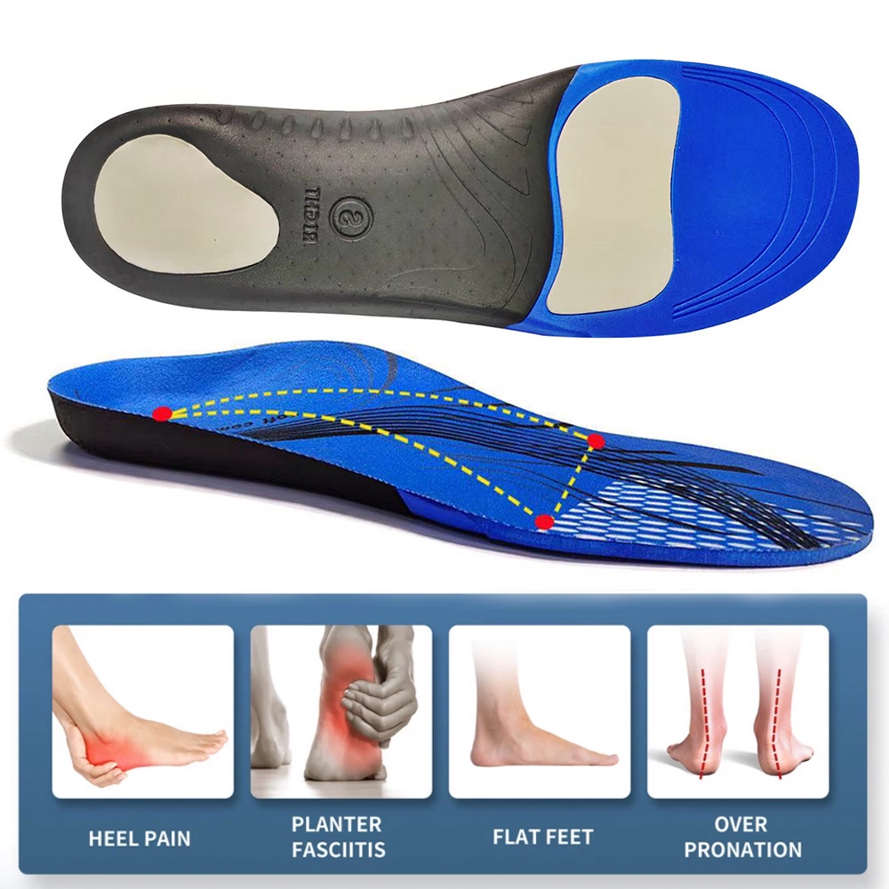 2 Pares Plantillas Ortopédicas, Plantillas Fascitis Plantar, Plantillas Gel  Hombre Mujer Deportivas Trabajo para Pies Planos, Metatarsalgia, Arco y