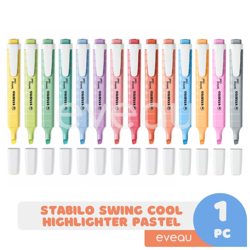 Stabilo Highlighter Swing Cool Pastel Unit Nuevo Color