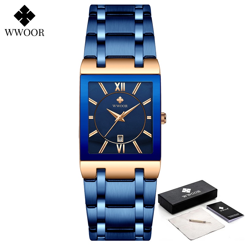 Relojes Hombre 2020 WWOOR Reloj De Oro Hombres De Lujo Para Hombre