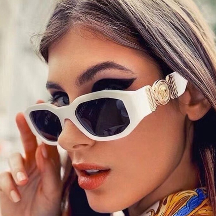 Marco de gran tamaño Sombras negras Gafas de sol cuadradas Mujer Oval Marca  Diseñador Vintage Fashion Gafas de sol Mujer Oculos de Sol