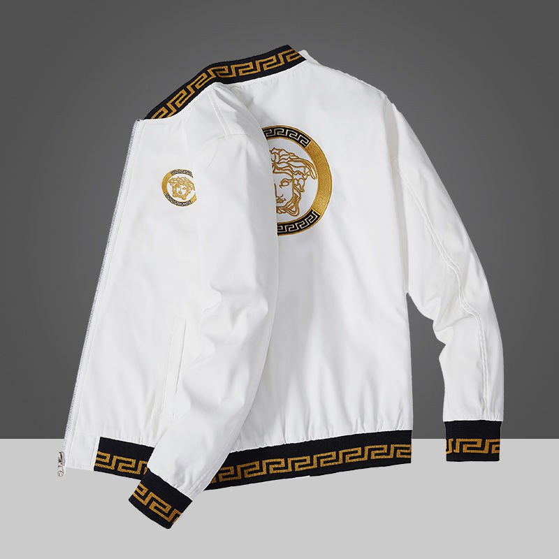 Versace Medusa 2020 Chaqueta De B isbol De Los Hombres Bordado