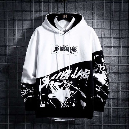 Sudadera blanca best sale con letras negras