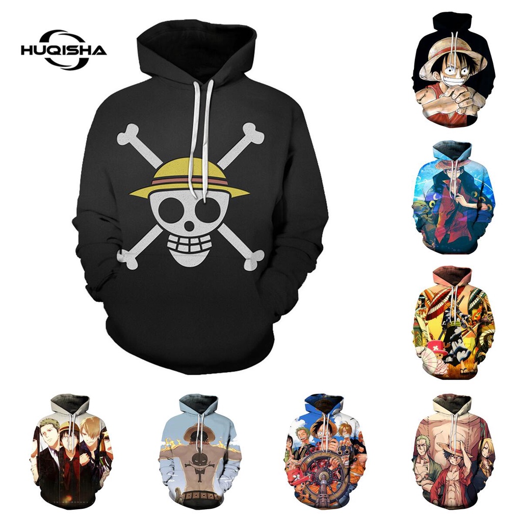 Anime One Piece Sudaderas Hombres Mujeres Moda Luffy Jersey De Gran Tama o Abrigo Ropa Hoodie