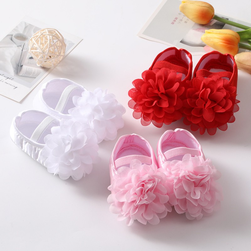 2PCS Set Beb Ni a Tela De Sat n Bowknot Princesa Zapatos Ni o