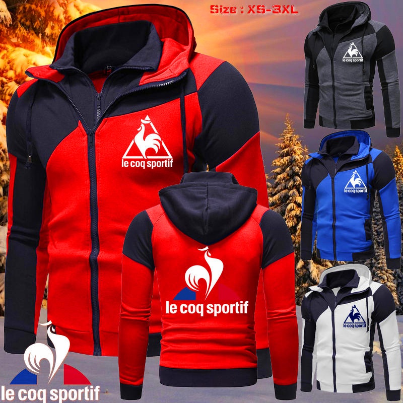 Nueva Llegada Le Coq Sportif Sudaderas Hombres Sudadera Chándal Hombre  Cremallera Chamarra Con Capucha Ropa Deportiva Casual