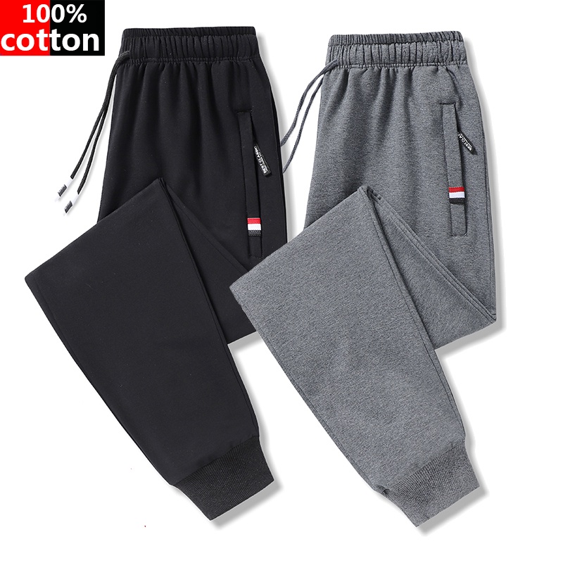 Pantalones Jogger De Algodón Hombres Seluar Panjang Lelaki Sukan Joggers  Saiz Deportivos Más Tamaño