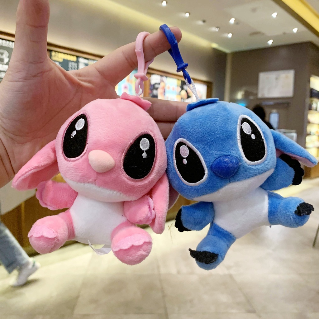 LLavero de peluche de Lilo & Stitch para niño y niña, juguete de