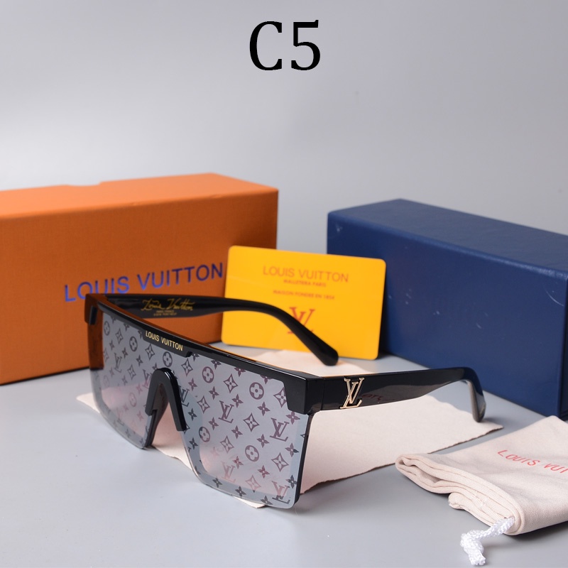 2021 Louis Vuitton LV Nueva Moda Decorativa Metal Hombres Gafas De Sol  Irregular Marco Grande Mujeres Uv400 Z1403E