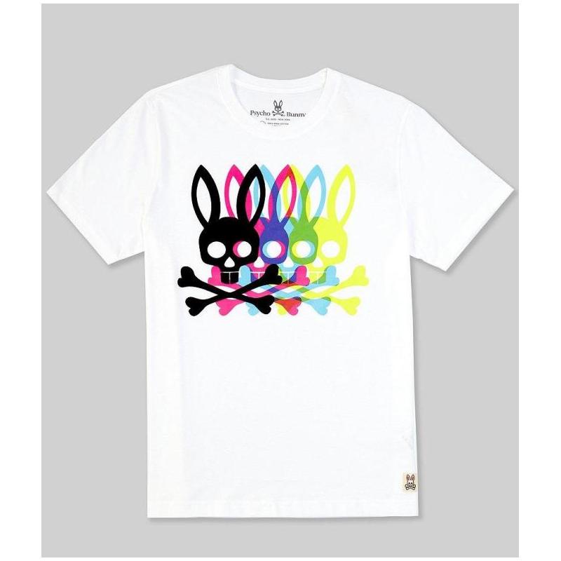 Psycho Bunny Hombres Camiseta De Manga Corta cool Moda Tendencia