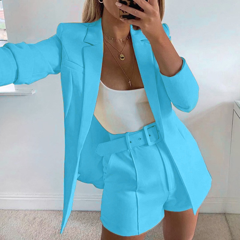 Conjunto de 2 piezas de Blazer y pantalón para mujer, traje