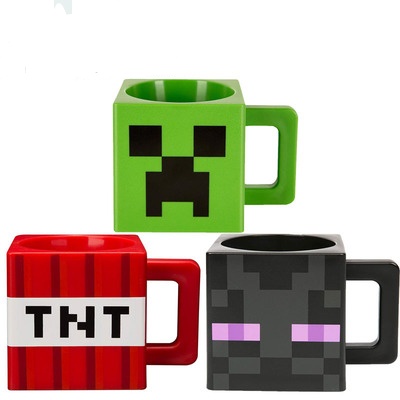 Taza De Plástico Cuadrada Minecraft TNT Block 9.8 Onzas