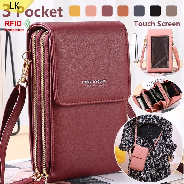  Pequeña bolsa cruzada para teléfono celular para mujer, correa  de cadena, mini bolso de hombro, cartera de viaje, para iPhone 11 Se 2020  11 Pro Xr X Xs Max 8/7/6 Plus