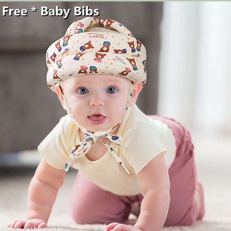 Casco Anti Golpes CAP-F Protector Ajustable Bebé Gris