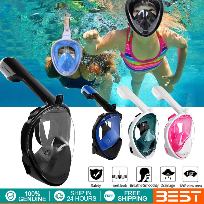 Máscara de buceo Máscara de buceo Gafas de buceo Conjunto de snorkel seco  Traje de buceo Gafas de natación Máscara de esnórquel de cara completa