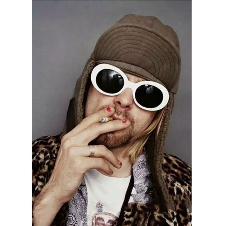 HITAM Kurt cobain nirvana Gafas De Sol Elegantes Shopee Colombia