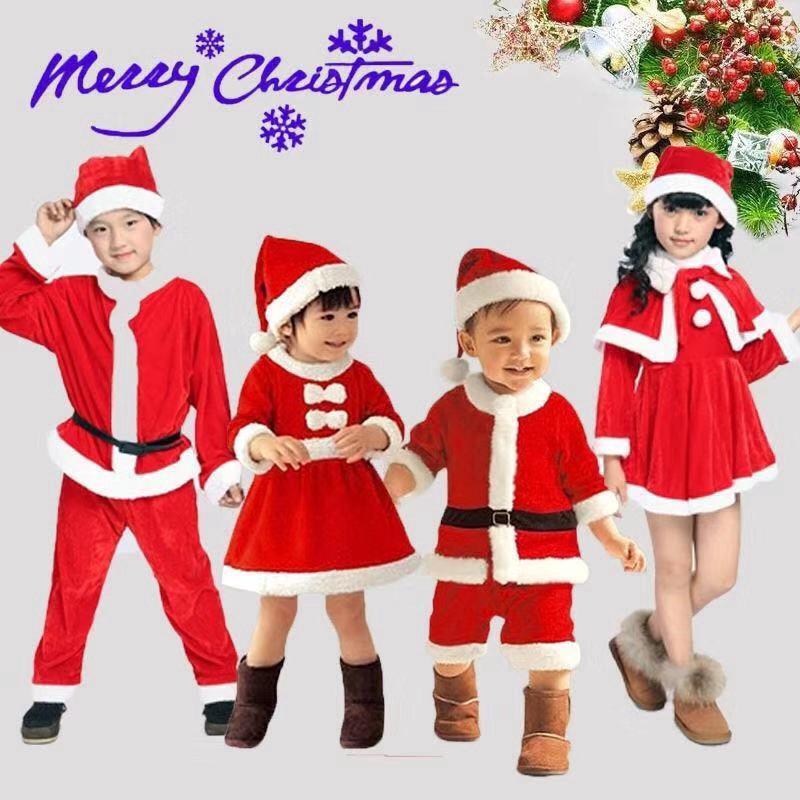 Niños vestidos de online papa noel