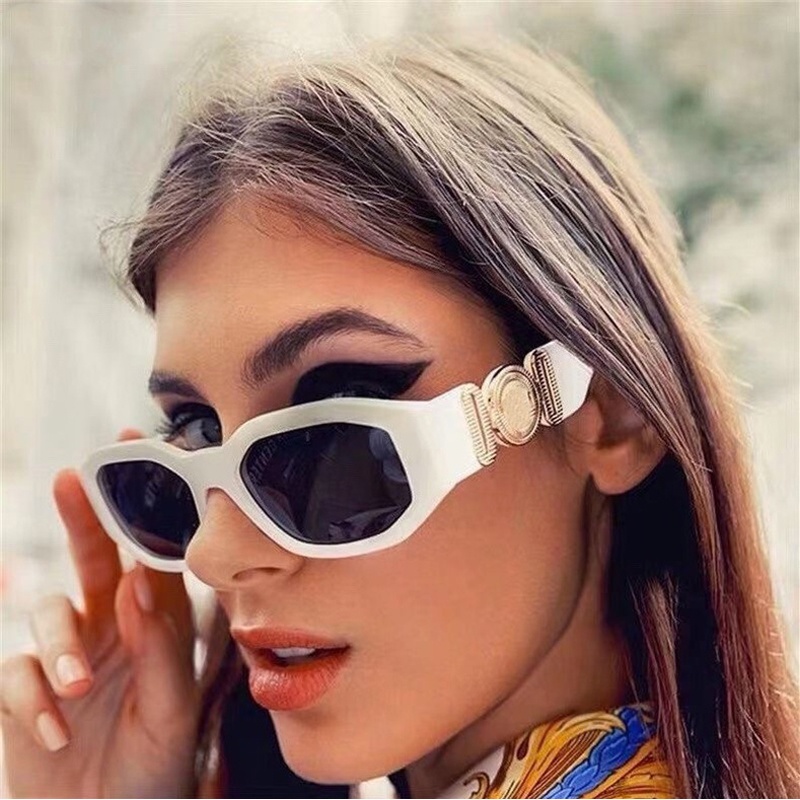 Pequeño Polígono Cuadrado Negro Gafas De Sol Para Las Mujeres De La Marca  De Moda Degradado Hombres Hip Hop UV400