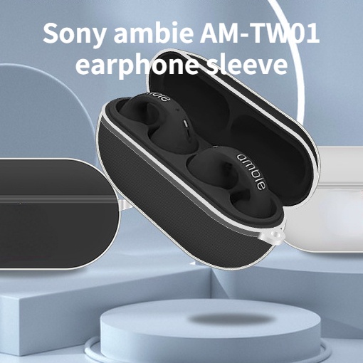 Funda de silicona para auriculares inalámbricos, funda protectora suave con  gancho para Sony Ambie AM-TW01, Bluetooth xuanjing unisex