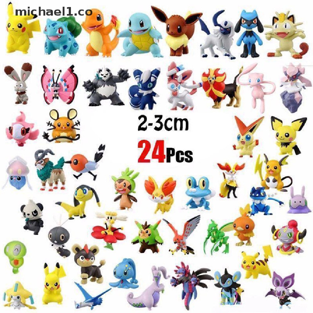 Figuras de acción de Pokémon, juguetes de tamaño Mini de 2-3CM