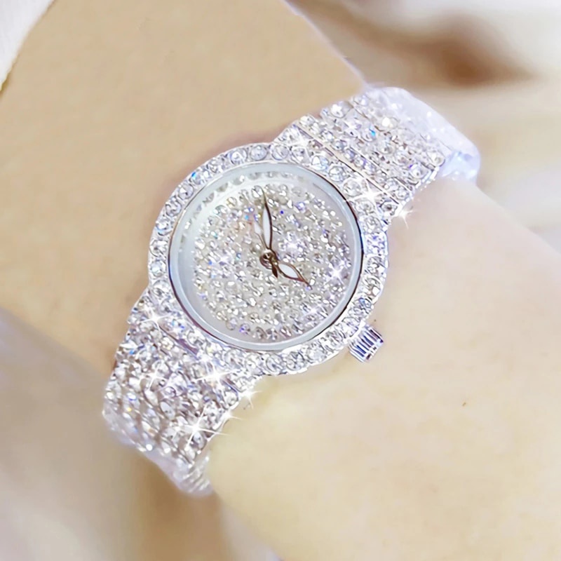 2022 Marca De Lujo De Las Mujeres Relojes Completos Diamantes