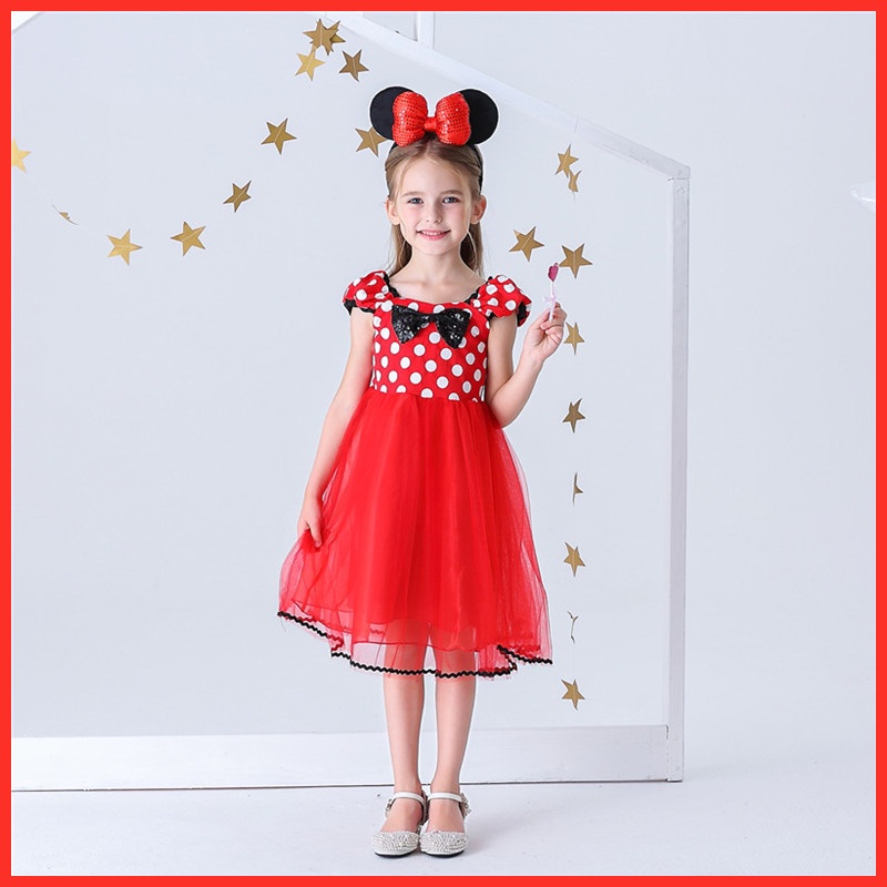 Vestidos de minnie para 2024 cumpleaños de 1 ano