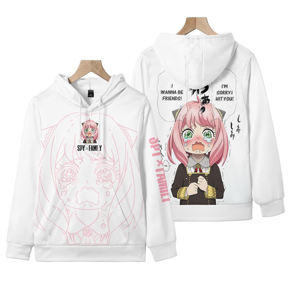 Sudadera con capucha de Anime de dibujos animados para niño y niña